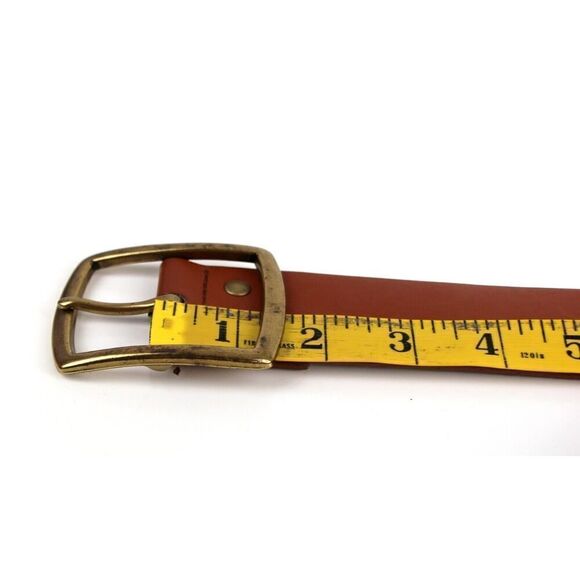 Old Navy BROWN GENUINE LEATHER 1.5"Wd DRESS CASUAL WOMEN'S BELT Sz M/L (X23 - Picture 10 of 13